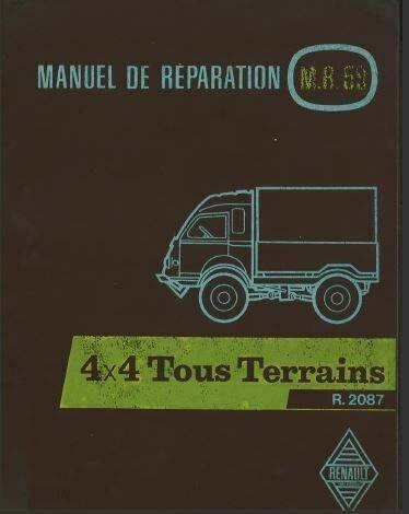 manuels d'atelier renault goelette  et R 2087