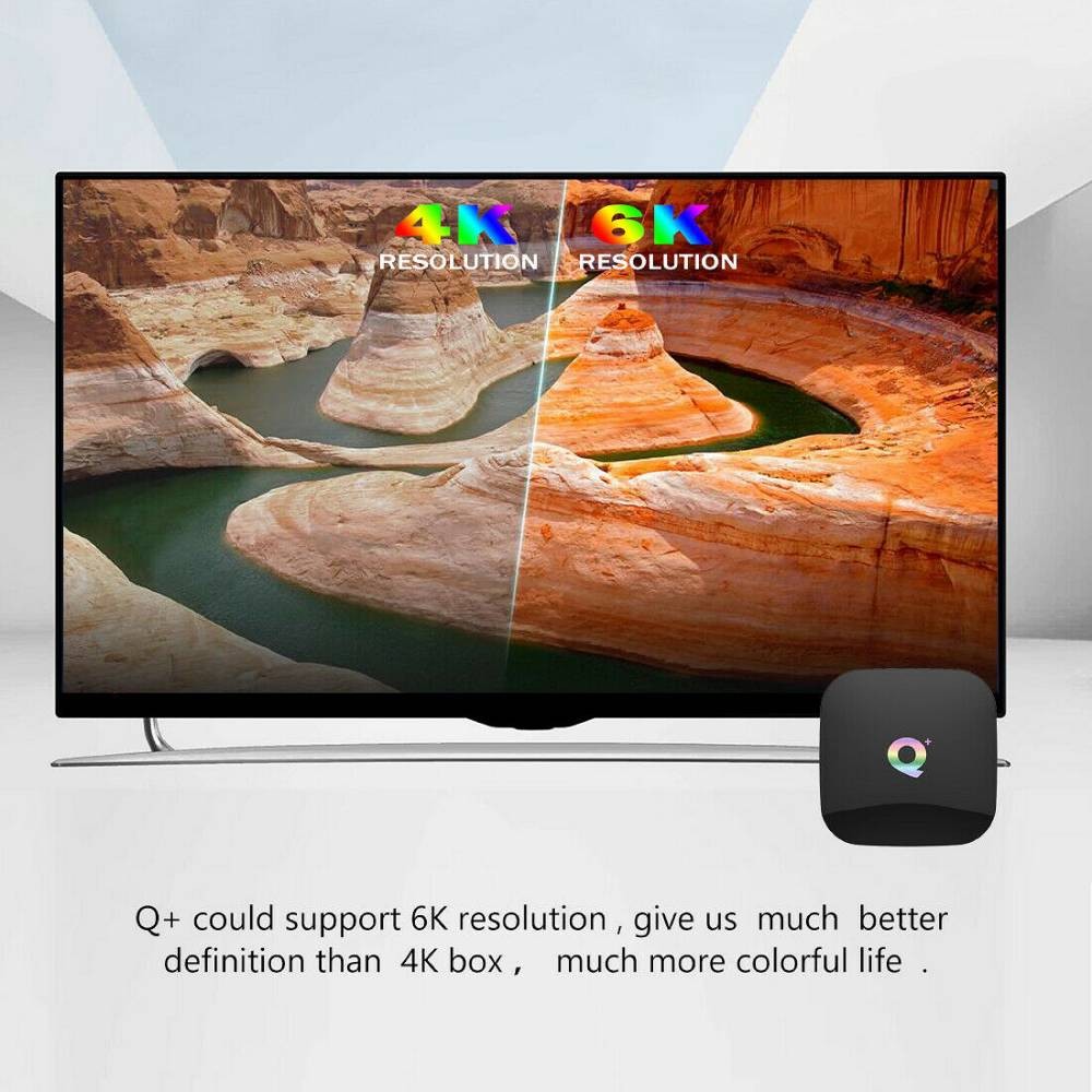 Smart TV Box couleur 6K ...Q+ (4/64G) Neuve